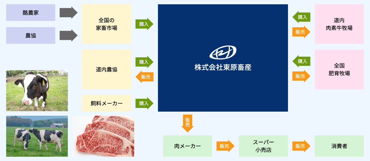 畜産事業の流れ